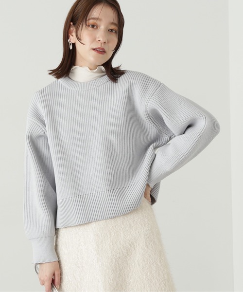 N.（N. Natural Beauty Basic）（エヌエヌナチュラルビューティーベーシック）の「◆前後２ＷＡＹ畦ニットカーディガン（カーディガン/ボレロ・レディース・ブラック/グレー/レッド・MEDIUM）」の11枚目の写真