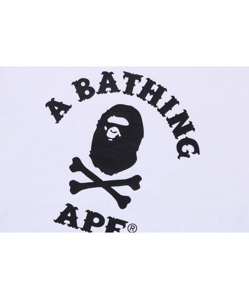 トップス APE CROSSBONE LS TEE A BATHING APE（アベイシングエイプ）の「APE CROSSBONE COLLEGE