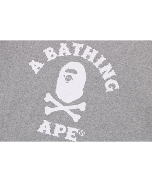 トップス APE CROSSBONE LS TEE A BATHING APE（アベイシングエイプ）の「APE CROSSBONE COLLEGE