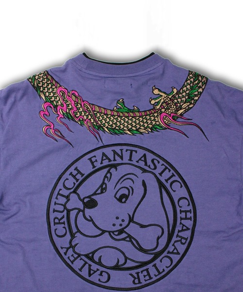 GALFY（ガルフィー）の「【GALFY/ガルフィー】ちょいYABA レイヤードロンTee（Tシャツ/カットソー・メンズ・ブラック/パープル/ベージュ・XL/L）」の13枚目の写真