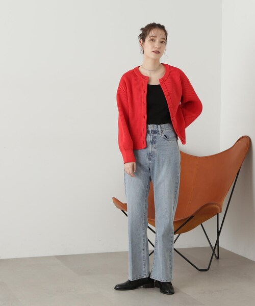 N.（N. Natural Beauty Basic）（エヌエヌナチュラルビューティーベーシック）の「◆テレコキャミソール（キャミソール・レディース・ブラック/オフホワイト/ベージュ・MEDIUM）」の15枚目の写真