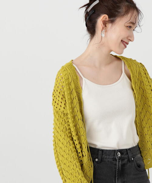 N.（N. Natural Beauty Basic）（エヌエヌナチュラルビューティーベーシック）の「◆テレコキャミソール（キャミソール・レディース・ブラック/オフホワイト/ベージュ・MEDIUM）」の19枚目の写真