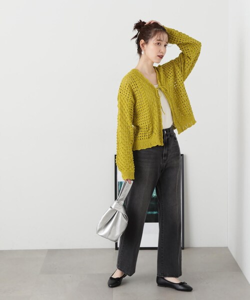 N.（N. Natural Beauty Basic）（エヌエヌナチュラルビューティーベーシック）の「◆テレコキャミソール（キャミソール・レディース・ブラック/オフホワイト/ベージュ・MEDIUM）」の22枚目の写真