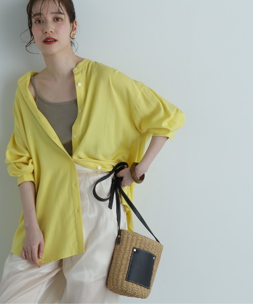 N.（N. Natural Beauty Basic）（エヌエヌナチュラルビューティーベーシック）の「◆テレコキャミソール（キャミソール・レディース・ブラック/オフホワイト/ベージュ・MEDIUM）」の3枚目の写真