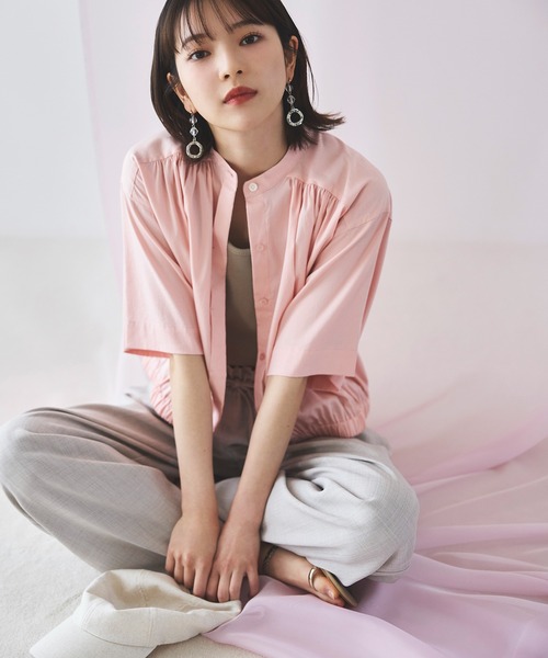 N.（N. Natural Beauty Basic）（エヌエヌナチュラルビューティーベーシック）の「◆テレコキャミソール（キャミソール・レディース・ブラック/オフホワイト/ベージュ・MEDIUM）」の4枚目の写真