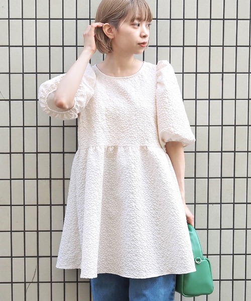 tiptop（ティップトップ）の「半袖チュニック（チュニック・レディース・ブラック・FREE）」の3枚目の写真