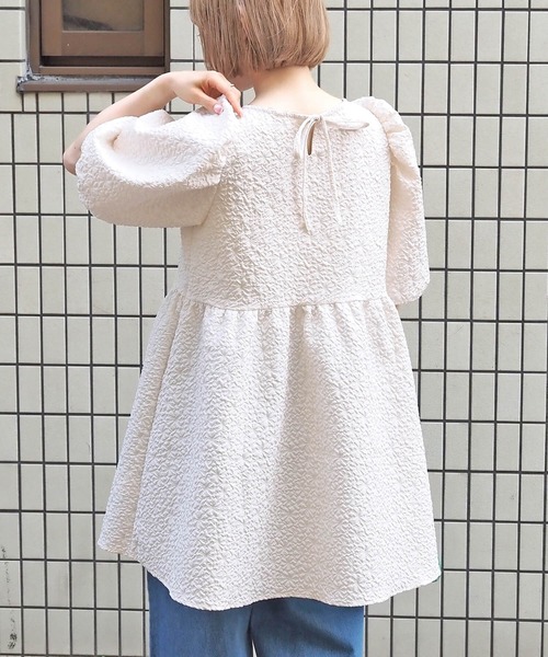 tiptop（ティップトップ）の「半袖チュニック（チュニック・レディース・ブラック・FREE）」の6枚目の写真