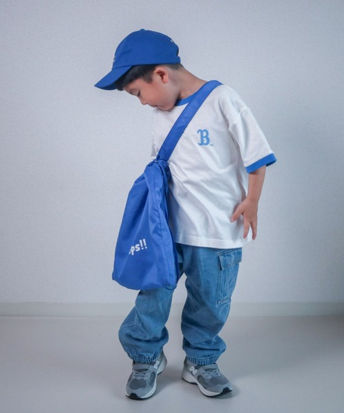 CIAOPANIC TYPY(チャオパニックティピー)の「【WEB限定】【KIDS】【TYPY DENIM】甘織カーゴデニムパンツ(カーゴパンツ・キッズ・サックスブルー/ネイビー/ベージュ・SMALL/MEDIUM/LARGE/X-LARGE/XX-LARGE)」の3枚目の写真