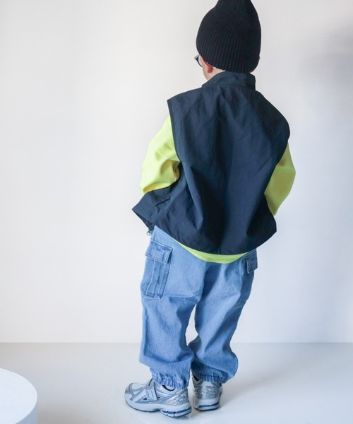 CIAOPANIC TYPY(チャオパニックティピー)の「【WEB限定】【KIDS】【TYPY DENIM】甘織カーゴデニムパンツ(カーゴパンツ・キッズ・サックスブルー/ネイビー/ベージュ・SMALL/MEDIUM/LARGE/X-LARGE/XX-LARGE)」の15枚目の写真
