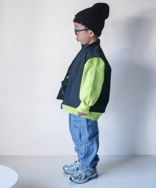 CIAOPANIC TYPY(チャオパニックティピー)の「【WEB限定】【KIDS】【TYPY DENIM】甘織カーゴデニムパンツ(カーゴパンツ・キッズ・サックスブルー/ネイビー/ベージュ・SMALL/MEDIUM/LARGE/X-LARGE/XX-LARGE)」の6枚目の写真