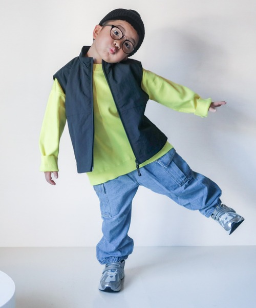 CIAOPANIC TYPY(チャオパニックティピー)の「【WEB限定】【KIDS】【TYPY DENIM】甘織カーゴデニムパンツ(カーゴパンツ・キッズ・サックスブルー/ネイビー/ベージュ・SMALL/MEDIUM/LARGE/X-LARGE/XX-LARGE)」の16枚目の写真