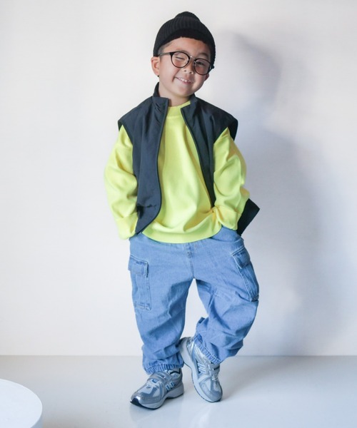 CIAOPANIC TYPY(チャオパニックティピー)の「【WEB限定】【KIDS】【TYPY DENIM】甘織カーゴデニムパンツ(カーゴパンツ・キッズ・サックスブルー/ネイビー/ベージュ・SMALL/MEDIUM/LARGE/X-LARGE/XX-LARGE)」の17枚目の写真