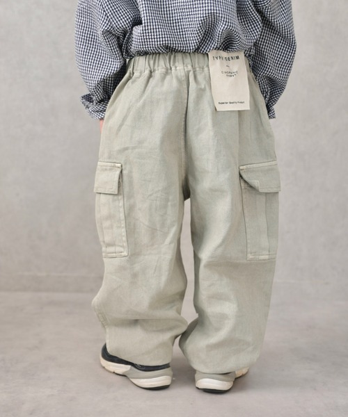 CIAOPANIC TYPY(チャオパニックティピー)の「【WEB限定】【KIDS】【TYPY DENIM】甘織カーゴデニムパンツ(カーゴパンツ・キッズ・サックスブルー/ネイビー/ベージュ・SMALL/MEDIUM/LARGE/X-LARGE/XX-LARGE)」の14枚目の写真