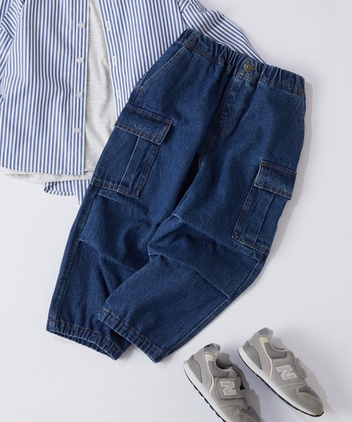 CIAOPANIC TYPY(チャオパニックティピー)の「【WEB限定】【KIDS】【TYPY DENIM】甘織カーゴデニムパンツ(カーゴパンツ・キッズ・サックスブルー/ネイビー/ベージュ・SMALL/MEDIUM/LARGE/X-LARGE/XX-LARGE)」の18枚目の写真