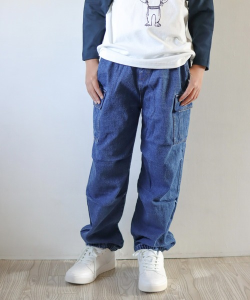 CIAOPANIC TYPY(チャオパニックティピー)の「【WEB限定】【KIDS】【TYPY DENIM】甘織カーゴデニムパンツ(カーゴパンツ・キッズ・サックスブルー/ネイビー/ベージュ・SMALL/MEDIUM/LARGE/X-LARGE/XX-LARGE)」の19枚目の写真