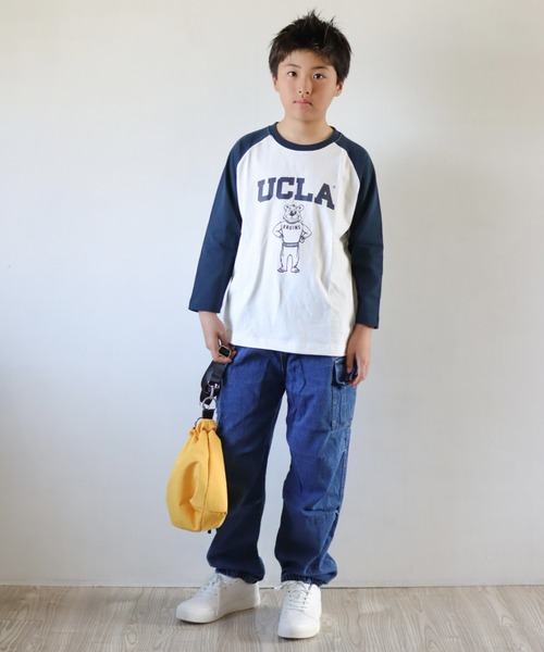 CIAOPANIC TYPY(チャオパニックティピー)の「【WEB限定】【KIDS】【TYPY DENIM】甘織カーゴデニムパンツ(カーゴパンツ・キッズ・サックスブルー/ネイビー/ベージュ・SMALL/MEDIUM/LARGE/X-LARGE/XX-LARGE)」の7枚目の写真