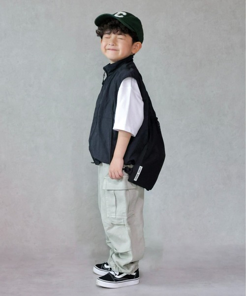 CIAOPANIC TYPY(チャオパニックティピー)の「【WEB限定】【KIDS】【TYPY DENIM】甘織カーゴデニムパンツ(カーゴパンツ・キッズ・サックスブルー/ネイビー/ベージュ・SMALL/MEDIUM/LARGE/X-LARGE/XX-LARGE)」の20枚目の写真
