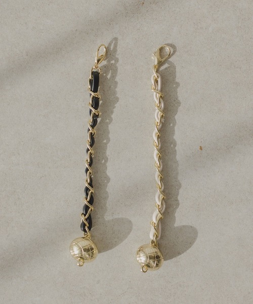 rectangle(レクタングル)の「キルティングチェーンバッグ(ショルダーバッグ・レディース・アイボリー/ブラック・FREE)」の10枚目の写真