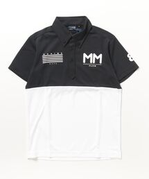 たつムータマリン　モックネックゴルフシャツ　☆美品☆ muta MARINE GOLF コラボウエア モックネックシャツ(4(S) NA