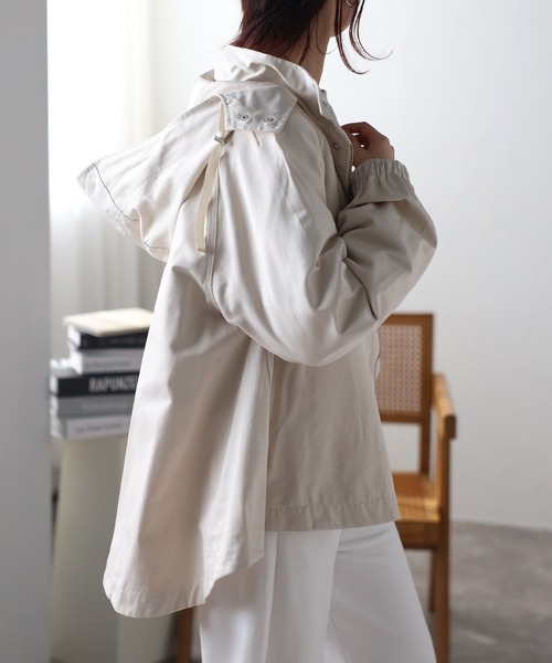 Fizz（フィズ）の「【Fizz/フィズ】　フレアーカットマウンテンパーカー（マウンテンパーカー・レディース・アイボリー/ブラック/ベージュ・M）」の7枚目の写真