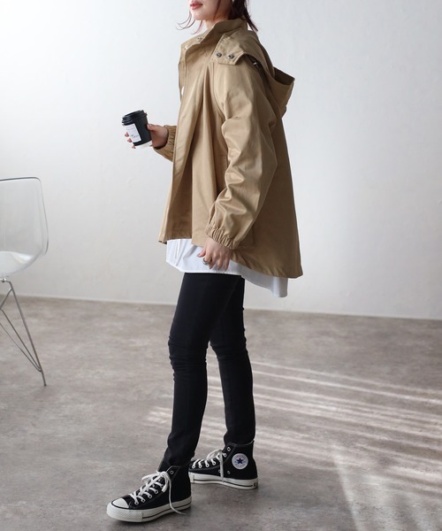 Fizz（フィズ）の「【Fizz/フィズ】　フレアーカットマウンテンパーカー（マウンテンパーカー・レディース・アイボリー/ブラック/ベージュ・M）」の21枚目の写真