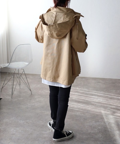 Fizz（フィズ）の「【Fizz/フィズ】　フレアーカットマウンテンパーカー（マウンテンパーカー・レディース・アイボリー/ブラック/ベージュ・M）」の22枚目の写真