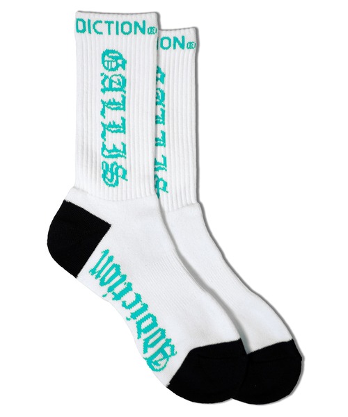 GALLIS ADDICTION(ガリスアディクション)の「GA O.E LOGO SOCKS(ソックス/靴下・メンズ・レッド/ブラック/ホワイト/オレンジ/ターコイズブルー・FREE)」の1枚目の写真