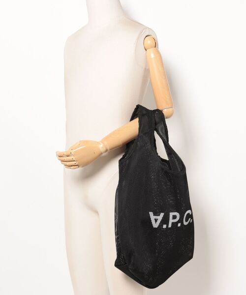 A.P.C.（アーペーセー）の「SAC SHOPPING REBOUND  24P（エコバッグ/サブバッグ・メンズ・カーキ/ブラック・ONESIZE）」の9枚目の写真