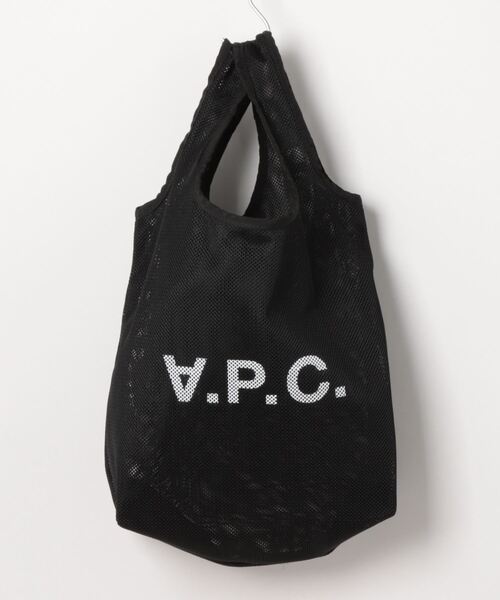 A.P.C.（アーペーセー）の「SAC SHOPPING REBOUND  24P（エコバッグ/サブバッグ・メンズ・カーキ/ブラック・ONESIZE）」の5枚目の写真