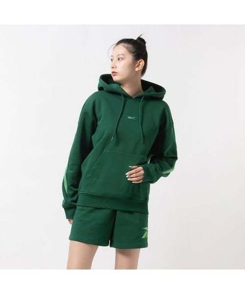Reebok(リーボック)の「クラシック ビッグベクター フーディー / CLASSIC BV HOODIE(パーカー・メンズ・ダークグリーン/オフホワイト・LARGE/MEDIUM/SMALL/XX-LARGE/X-LARGE)」の4枚目の写真