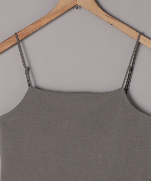 coen（コーエン）の「カップ付きベア天竺スクエアキャミソール（キャミソール・レディース・モカ/ブラック/オフホワイト・M/L）」の5枚目の写真