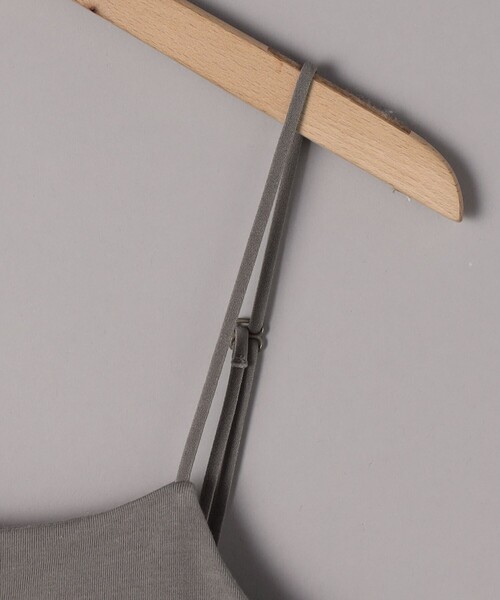 coen（コーエン）の「カップ付きベア天竺スクエアキャミソール（キャミソール・レディース・モカ/ブラック/オフホワイト・M/L）」の6枚目の写真