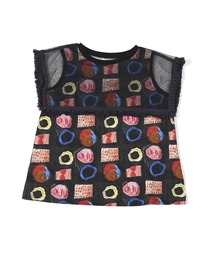 HOGAN RANCH WEAR | チュールカラーノースリーブカットソー（90～130cm）(Tシャツ/カットソー)