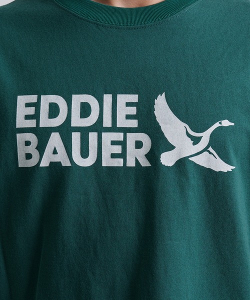 Eddie Bauer（エディーバウアー）の「ロゴ 半袖Tシャツ（Tシャツ/カットソー・メンズ・ホワイト/ブラック/ダークブルー/ダークオリーブ/ボルドー・XL/L/M/XS/S/XXL）」の7枚目の写真