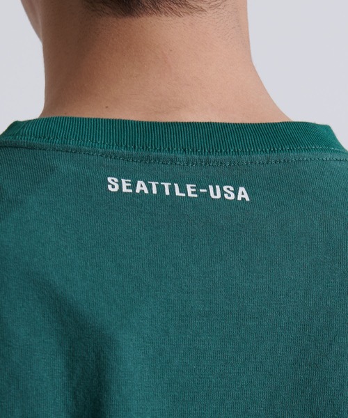 Eddie Bauer（エディーバウアー）の「ロゴ 半袖Tシャツ（Tシャツ/カットソー・メンズ・ホワイト/ブラック/ダークブルー/ダークオリーブ/ボルドー・XL/L/M/XS/S/XXL）」の9枚目の写真