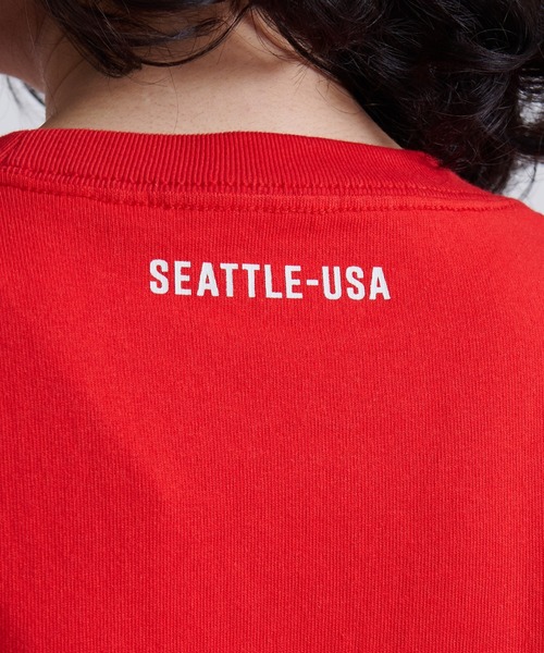 Eddie Bauer（エディーバウアー）の「ロゴ 半袖Tシャツ（Tシャツ/カットソー・メンズ・ホワイト/ブラック/ダークブルー/ダークオリーブ/ボルドー・XL/L/M/XS/S/XXL）」の13枚目の写真