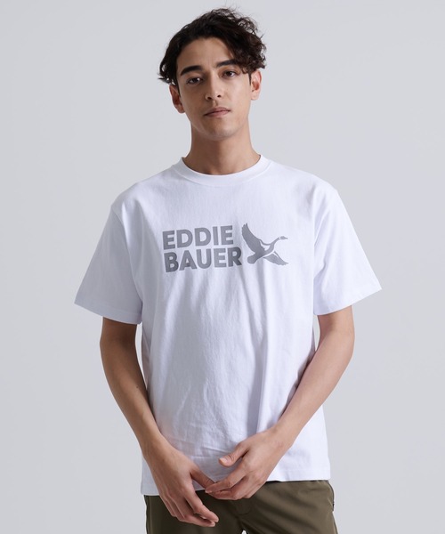 Eddie Bauer（エディーバウアー）の「ロゴ 半袖Tシャツ（Tシャツ/カットソー・メンズ・ホワイト/ブラック/ダークブルー/ダークオリーブ/ボルドー・XL/L/M/XS/S/XXL）」の20枚目の写真
