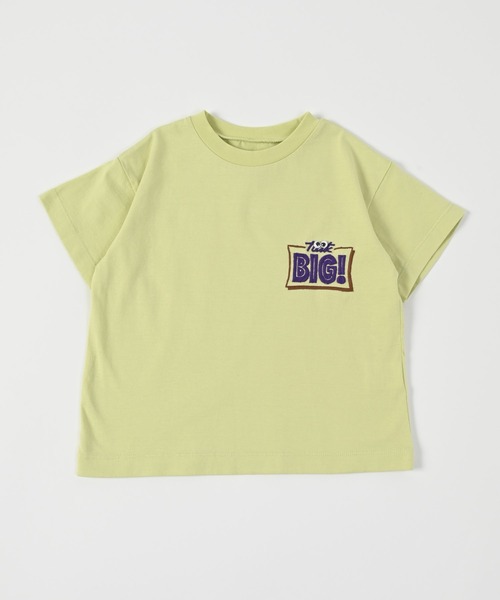 Ocean&Ground(オーシャン&グラウンド)の「プレイフルロゴモチーフTシャツ(80~140cm)(Tシャツ/カットソー・キッズ・ターコイズブルー/ブラック/ライム/キナリ/オレンジ・80/90/95/100/110/120/130/140)」の3枚目の写真