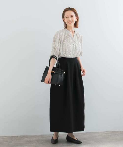 URBAN RESEARCH ROSSO WOMEN(アーバンリサーチ ロッソ)の「ウォッシャブルドットブラウス(シャツ/ブラウス・レディース・カーキ/ブラック/オフホワイト・FREE)」の6枚目の写真