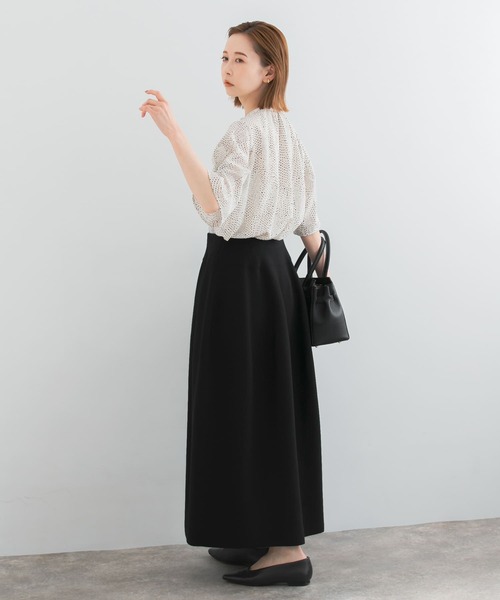 URBAN RESEARCH ROSSO WOMEN(アーバンリサーチ ロッソ)の「ウォッシャブルドットブラウス(シャツ/ブラウス・レディース・カーキ/ブラック/オフホワイト・FREE)」の8枚目の写真