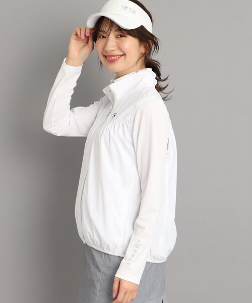 【セール】サイドメッシュ 異素材組み合わせ フルジップベスト（ベスト）｜adabat（アダバット）