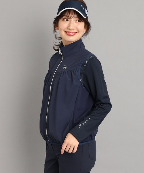 【セール】サイドメッシュ 異素材組み合わせ フルジップベスト（ベスト）｜adabat（アダバット）