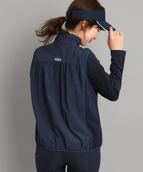 【セール】サイドメッシュ 異素材組み合わせ フルジップベスト（ベスト）｜adabat（アダバット）