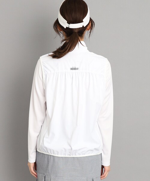 【セール】サイドメッシュ 異素材組み合わせ フルジップベスト（ベスト）｜adabat（アダバット）