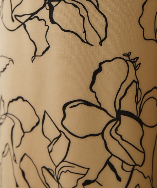 nissen（ニッセン）の「総柄タックストレートパンツ（その他パンツ・レディース・ネイビー系/ベージュ系/ブラウン系・L/M/S/LL）」の12枚目の写真