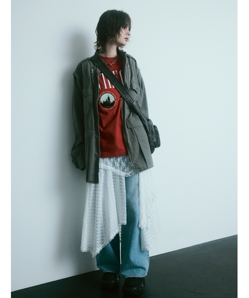 SLY（スライ）の「COMBINATION LACE DRESS コンビネーション レース 