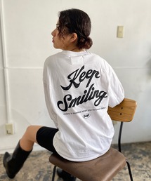 バックサテン刺繍ロングスリーブT