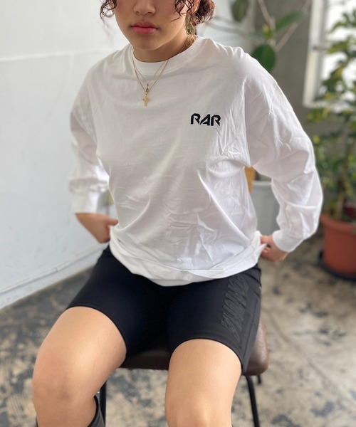 ROGER AND RAW(ロジャーアンドロウ)の「バックサテン刺繍ロングスリーブT(Tシャツ/カットソー・レディース・ピンク/ブラック/ホワイト・FREE)」の10枚目の写真