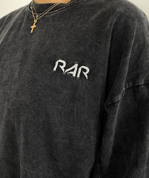 ROGER AND RAW(ロジャーアンドロウ)の「バックサテン刺繍ロングスリーブT(Tシャツ/カットソー・レディース・ピンク/ブラック/ホワイト・FREE)」の15枚目の写真