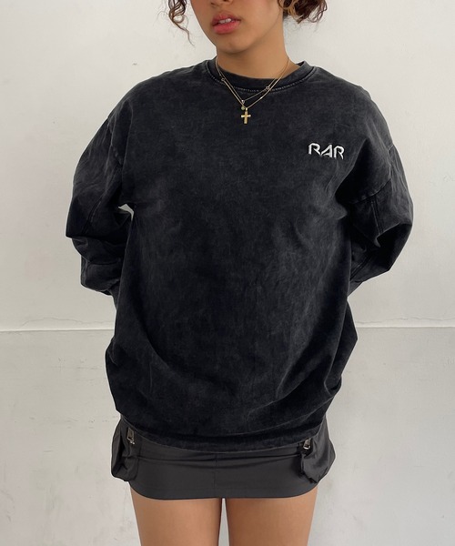 ROGER AND RAW(ロジャーアンドロウ)の「バックサテン刺繍ロングスリーブT(Tシャツ/カットソー・レディース・ピンク/ブラック/ホワイト・FREE)」の20枚目の写真